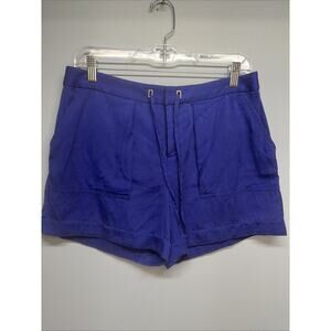 Banana Republic Women’s Size 4 Cuffed Chino Shorts 100% Lyocell/Blue/Drawstring